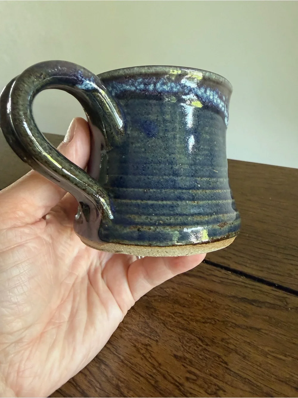 Clay Images Hidden Dog Surprise Mug Coffee Cup Handmade Studio Pottery funny
